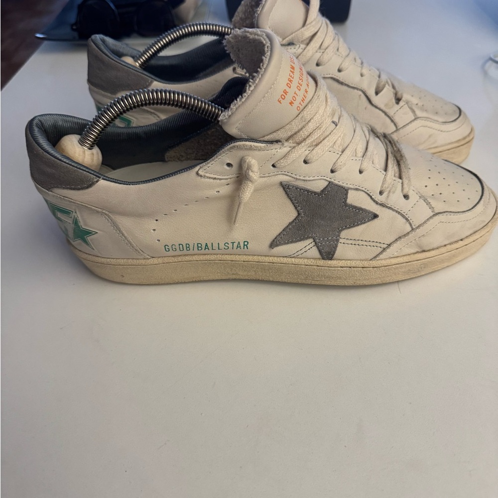 Golden Goose Ball Star Sneakers with Gray Star
